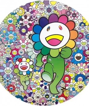 村上隆2022版画《Rum Pum Pum in a Field of Flowers》